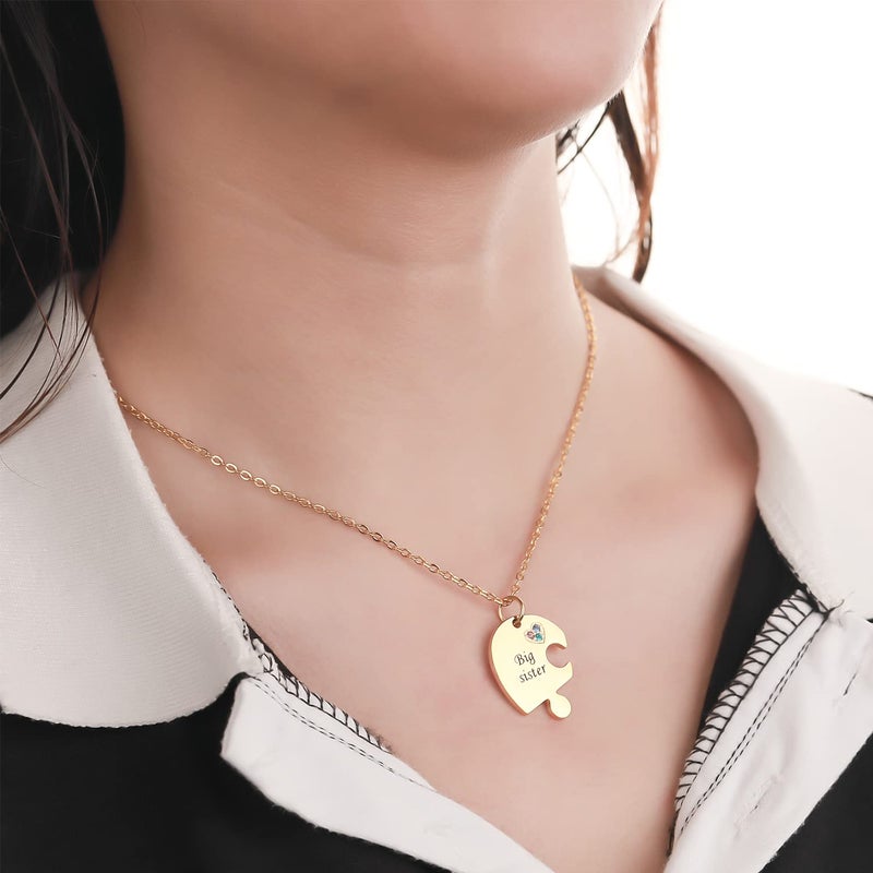 Yonhon 3 Big Middle Little Three Sister Necklace for 3 - Image 5